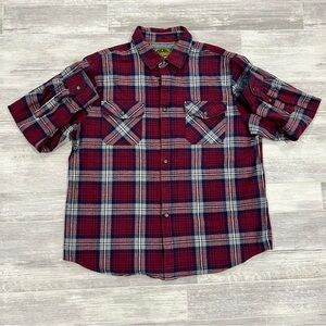 Anchorage Expedition Brand Men's Size XL‎ Plaid Flannel Shirt Red/Blue/Gray